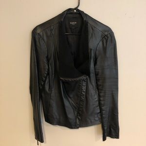 Bebe Black Faux leather jacket